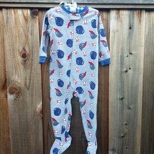 Carter's 2T Boys Fleece Footed Pajamas